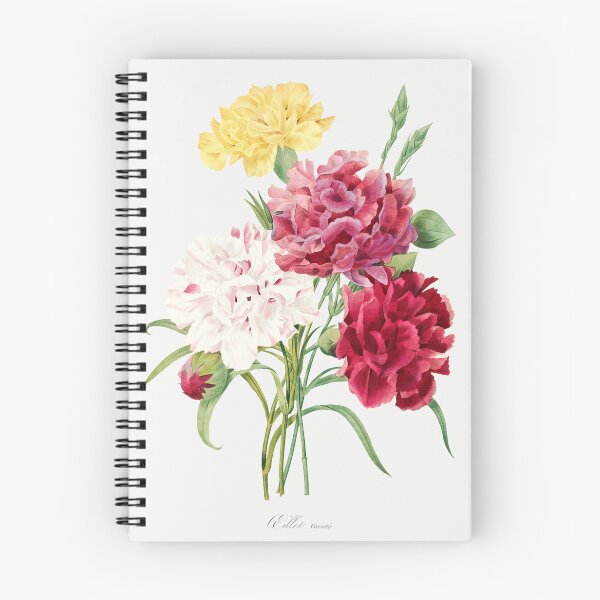 Item preview, Carnation Flowers Botanical Illustration designed and sold by TheRetroArtRoom.