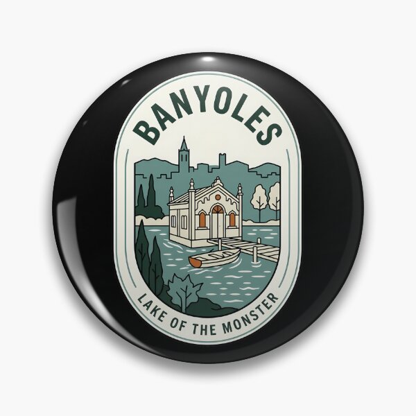 Item preview, Banyoles Lake of the Monster Vintage Travel Emblem designed and sold by k3rstman1.