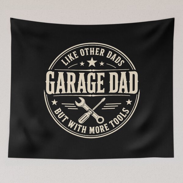 Item preview, Garage Dad With More Tools Funny Handyman Father designed and sold by JasKei-Designs.