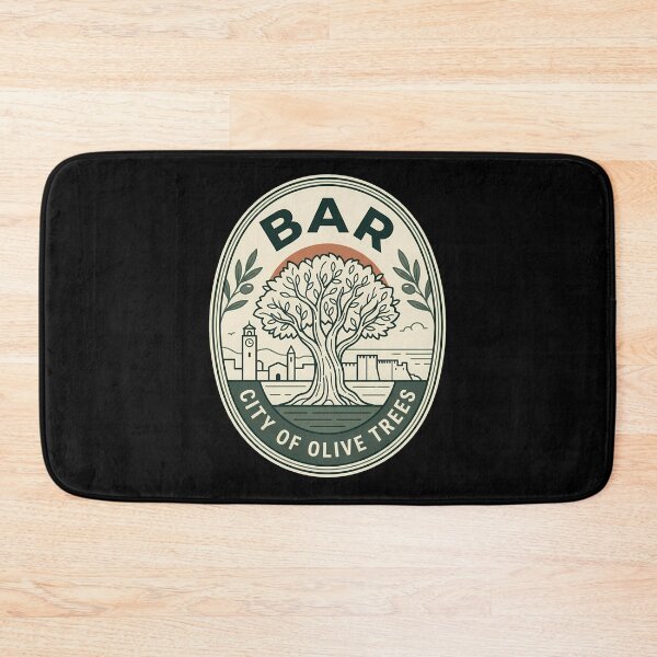 Item preview, Bar Montenegro Vintage Travel Emblem Olive Tree designed and sold by k3rstman1.
