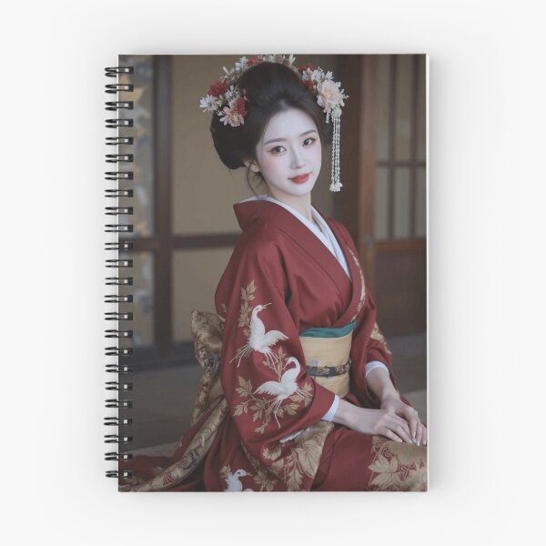 Item preview, Crimson Elegance Maiko in Kyoto Evening Poster designed and sold by SEIMEI2025.