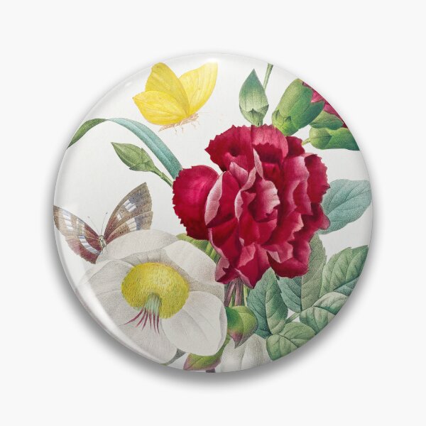 Item preview, Hellebore and Carnation Flowers Botanical Illustration designed and sold by TheRetroArtRoom.