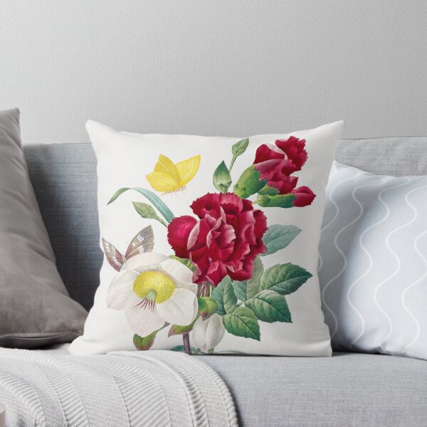 Item preview, Hellebore and Carnation Flowers Botanical Illustration designed and sold by TheRetroArtRoom.