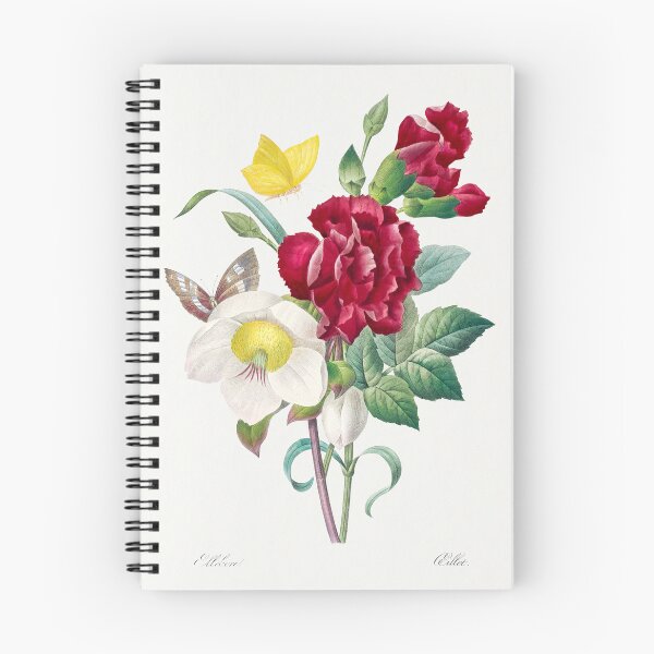 Item preview, Hellebore and Carnation Flowers Botanical Illustration designed and sold by TheRetroArtRoom.