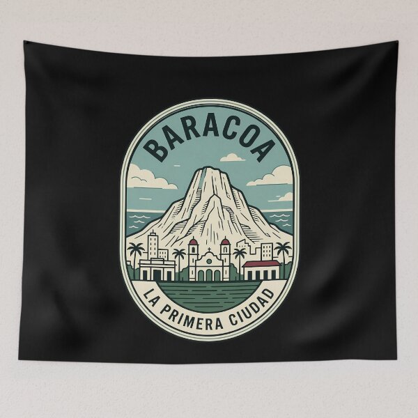 Item preview, Baracoa Cuba Mountain Vintage Travel Emblem designed and sold by k3rstman1.