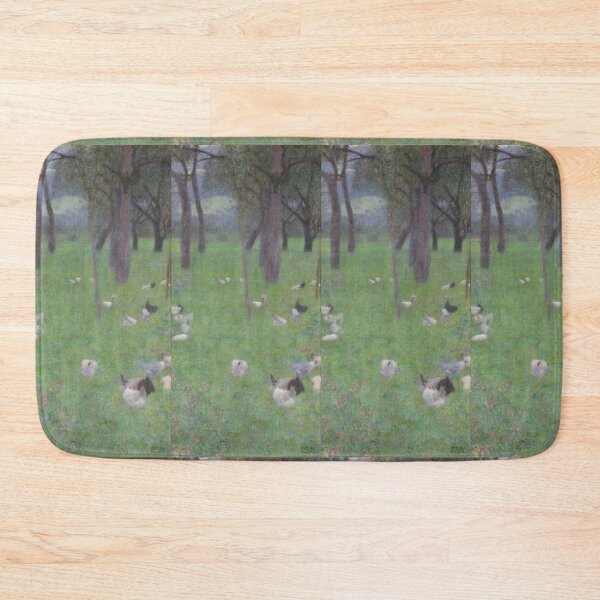 Item preview, Chickens in a Springtime Orchard Garden designed and sold by artofuniverse.
