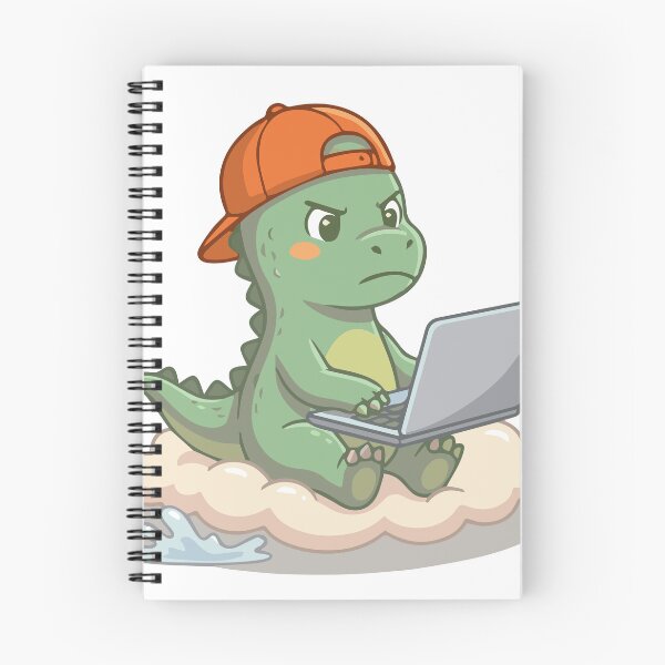 Item preview, IT-Rex - Pixel Dinosaur with Computer / Laptop designed and sold by KAISANart.