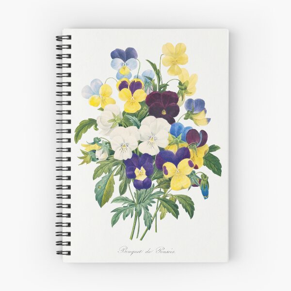 Item preview, Pansy Flowers Bouquet Botanical Illustration designed and sold by TheRetroArtRoom.