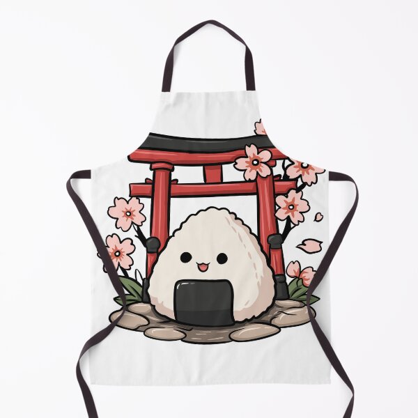 Item preview, Cute Kawaii Onigiri under Torii Gate | Japanese Rice Ball Sticker designed and sold by Dospart.