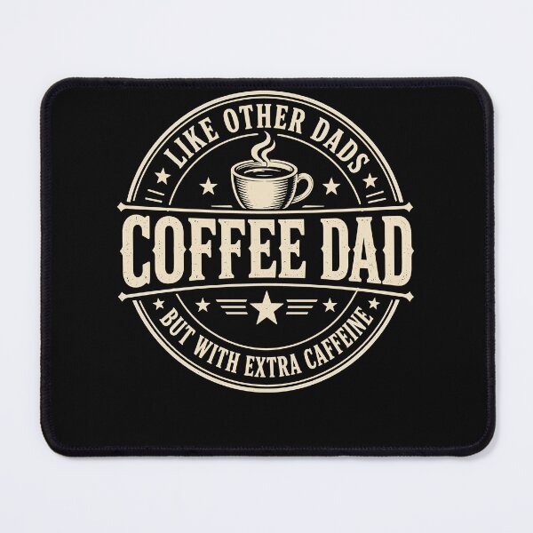 Item preview, Coffee Dad With Extra Caffeine Funny Retro Father Humor designed and sold by JasKei-Designs.