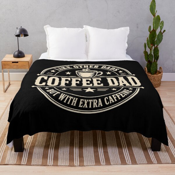 Item preview, Coffee Dad With Extra Caffeine Funny Retro Father Humor designed and sold by JasKei-Designs.