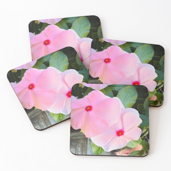 Item preview, Soft Pink Periwinkle Flowers Garden Photography designed and sold by BalkanBloom.