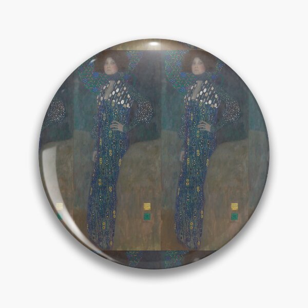Item preview, Emilie Floge Portrait in Ornamental Blue Gown designed and sold by artofuniverse.