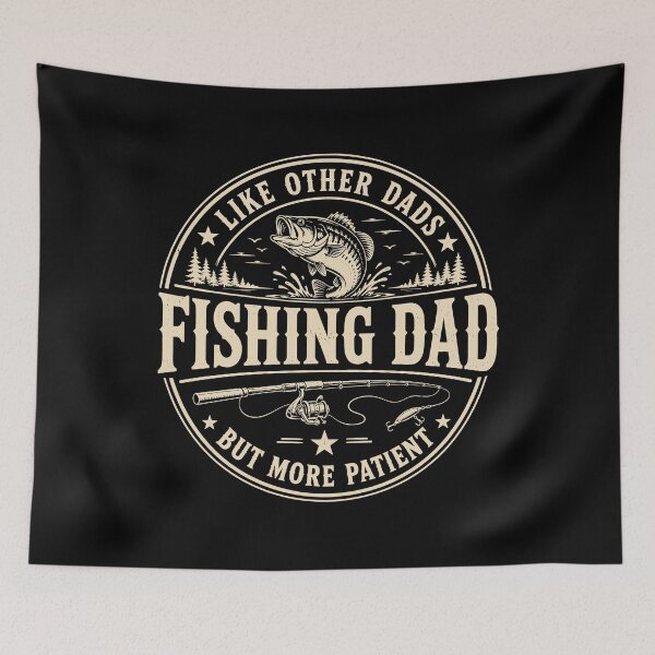 Item preview, Fishing Dad With More Patience Funny Angler Father designed and sold by JasKei-Designs.
