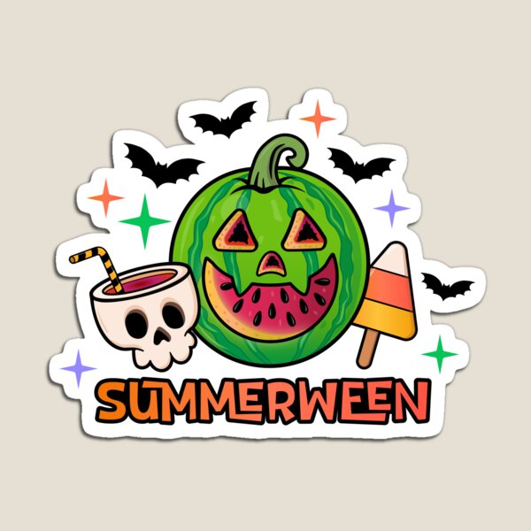 Item preview, Summerween Watermelon Jack O'Lantern  designed and sold by GlitterArtySVG.