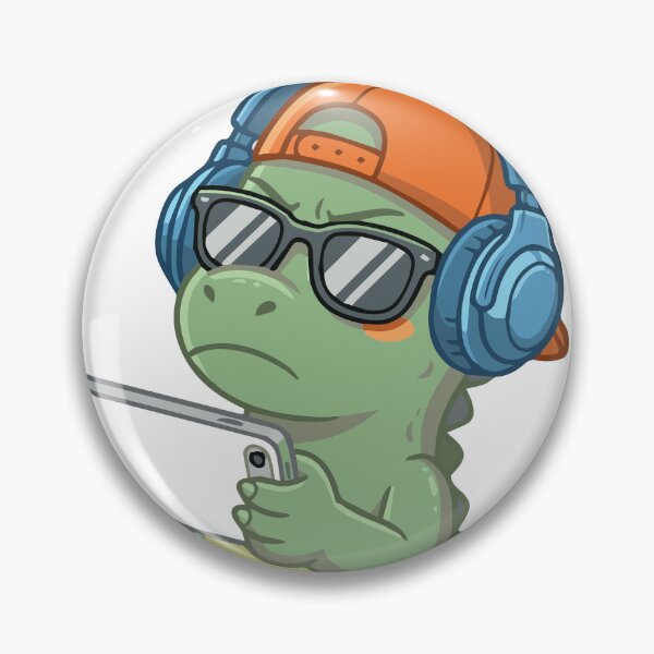 Item preview, Cute T-Rex Gaming Dinosaur With Smartphone designed and sold by KAISANart.