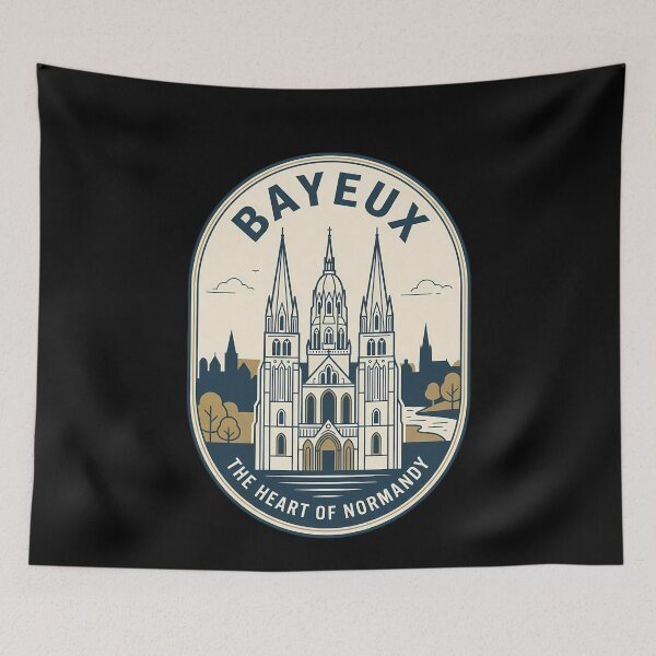 Item preview, Bayeux Normandy France Vintage Travel Emblem designed and sold by k3rstman1.