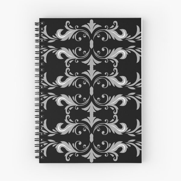 Item preview, Silver Damask Scroll Pattern designed and sold by reanacreations.