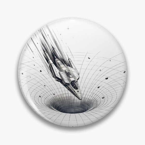 Item preview, Gravity Well – Spacecraft Descending into a Black Hole designed and sold by Artisan Finds Online.