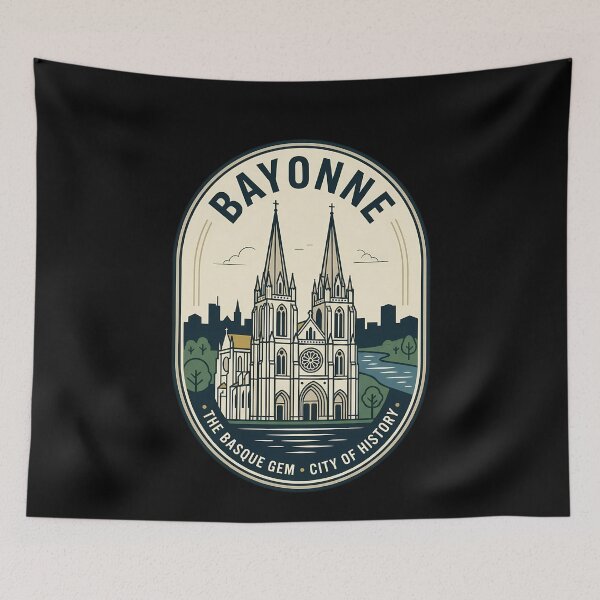 Item preview, Bayonne Basque Gem Vintage Travel Emblem France designed and sold by k3rstman1.