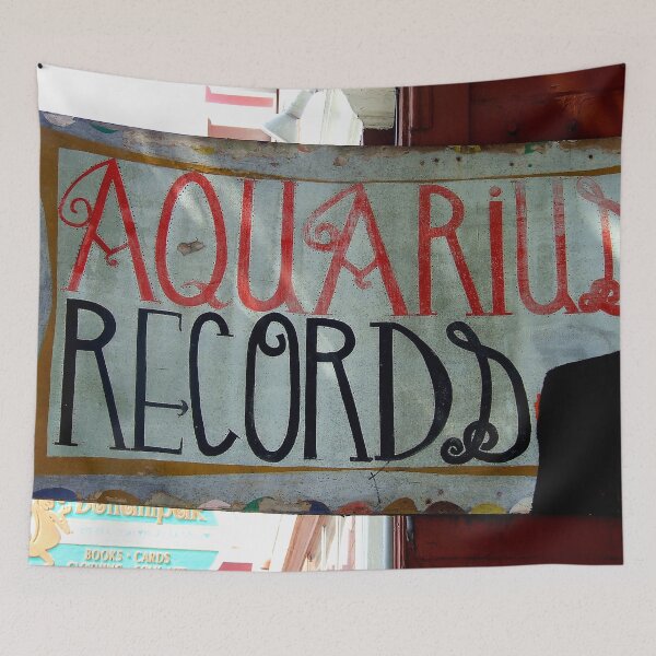 Item preview, Aquarius Records Hand Painted Folk Art Sign designed and sold by missioncreek.
