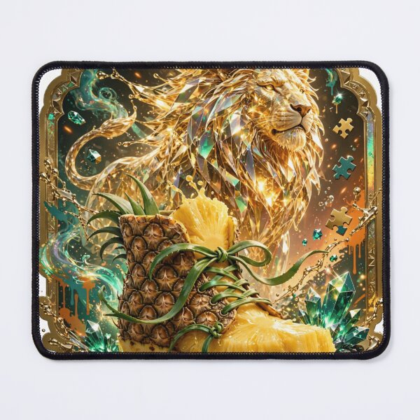 Item preview, Pineapple Lion Holographic Fantasy Footwear Sticker designed and sold by Imaginarium of Chaos falcon88 .
