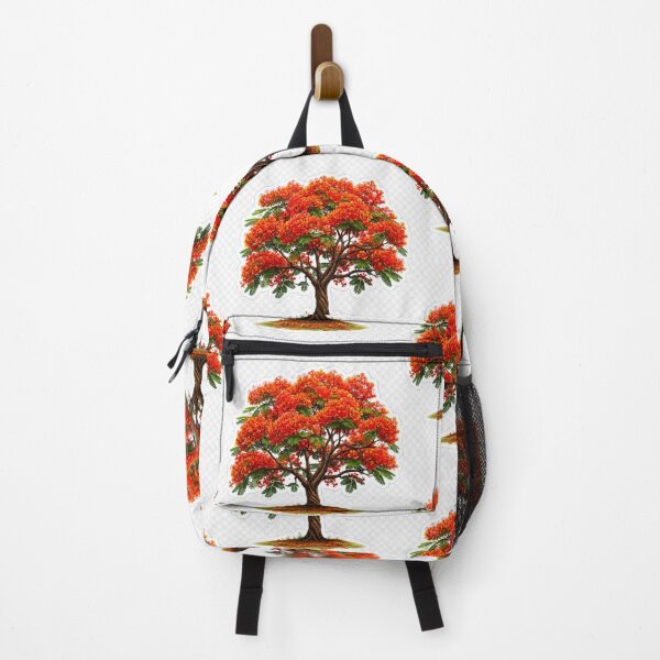 Item preview, Radiant Flame Tree in Full Bloom | Vibrant Nature Illustration designed and sold by FAZ-DESIGNS.