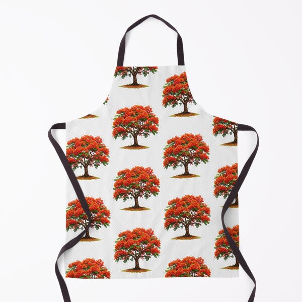 Item preview, Radiant Flame Tree in Full Bloom | Vibrant Nature Illustration designed and sold by FAZ-DESIGNS.