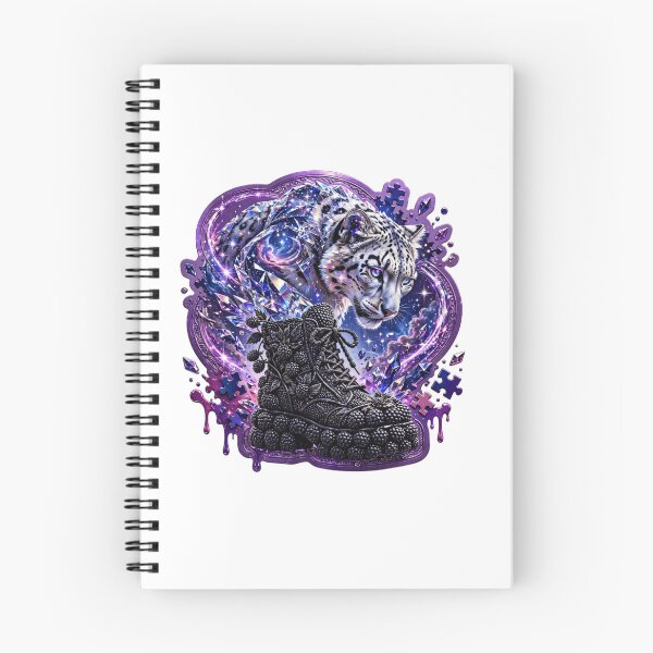 Item preview, Blackberry Snow Leopard Cosmic Footwear Sticker designed and sold by Imaginarium of Chaos falcon88 .