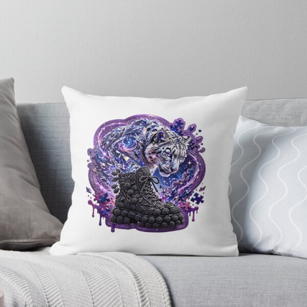 Item preview, Blackberry Snow Leopard Cosmic Footwear Sticker designed and sold by Imaginarium of Chaos falcon88 .