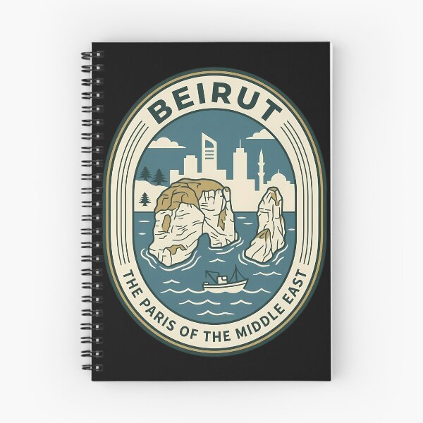 Item preview, Beirut Lebanon Raouche Rocks Vintage Travel Emblem designed and sold by k3rstman1.