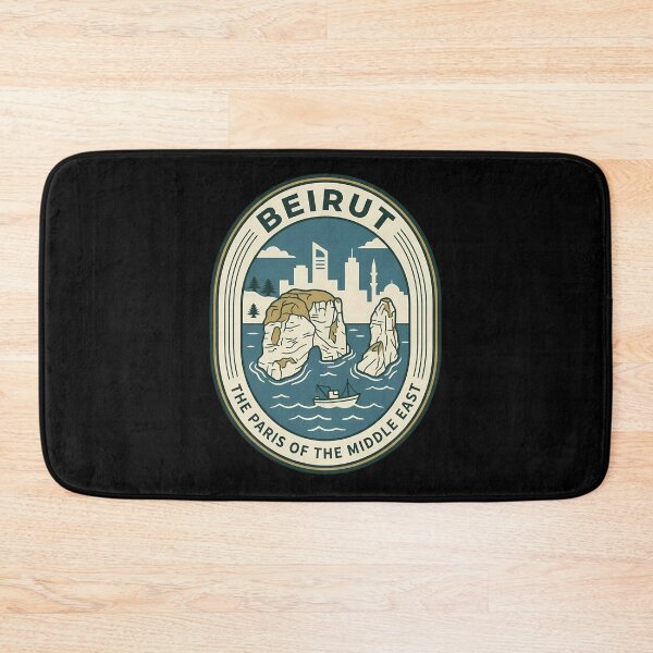 Item preview, Beirut Lebanon Raouche Rocks Vintage Travel Emblem designed and sold by k3rstman1.