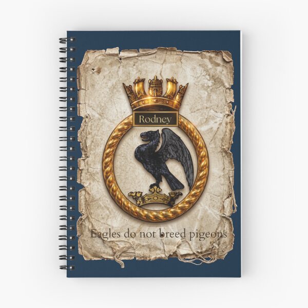 Item preview, HMS Rodney Royal Navy Battleship Crest and Motto Vintage Art designed and sold by The store under the battleship :).
