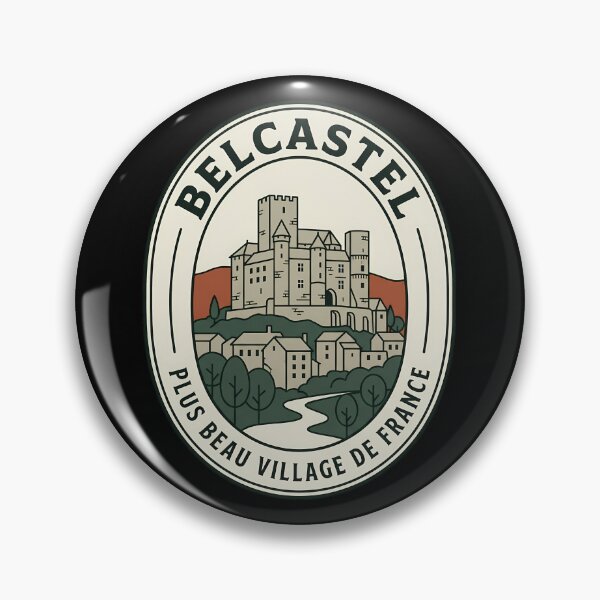 Item preview, Belcastel France Vintage Travel Emblem Castle Village designed and sold by k3rstman1.