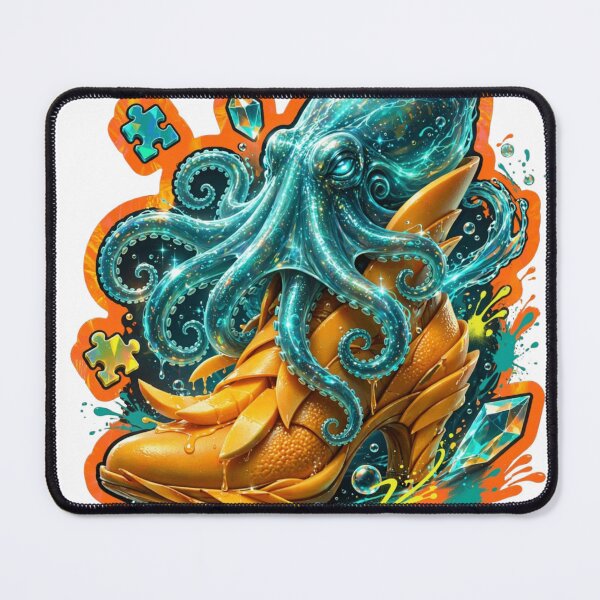Item preview, Mango Octopus Ocean Fantasy Footwear Sticker designed and sold by Imaginarium of Chaos falcon88 .