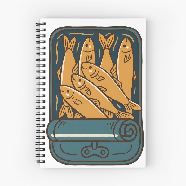 Item preview, Vintage Sardine Can Illustration – Retro Coastal Food Art Mediterranean Aesthetic Summer Tee designed and sold by fawzimorsy.
