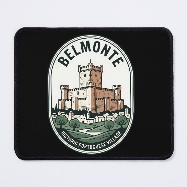 Item preview, Belmonte Portugal Castle Vintage Travel Emblem designed and sold by k3rstman1.
