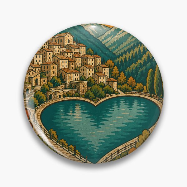 Item preview, Scanno Italy Travel Souvenir - Retro Illustration designed and sold by VisualArtsOasis.