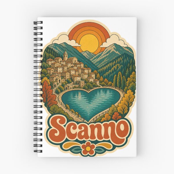 Item preview, Scanno Italy Travel Souvenir - Retro Illustration designed and sold by VisualArtsOasis.