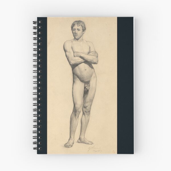 Item preview, Standing Male Nude Figure Study designed and sold by artofuniverse.