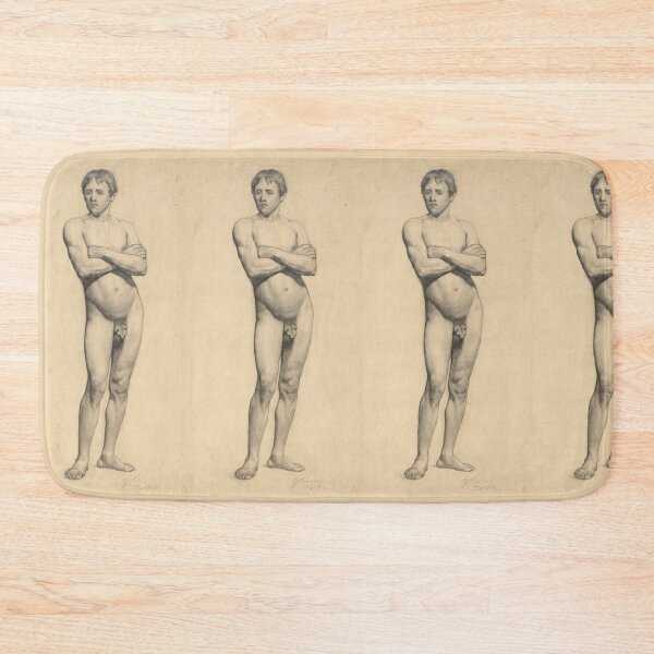 Item preview, Standing Male Nude Figure Study designed and sold by artofuniverse.