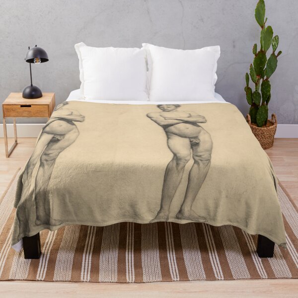Item preview, Standing Male Nude Figure Study designed and sold by artofuniverse.