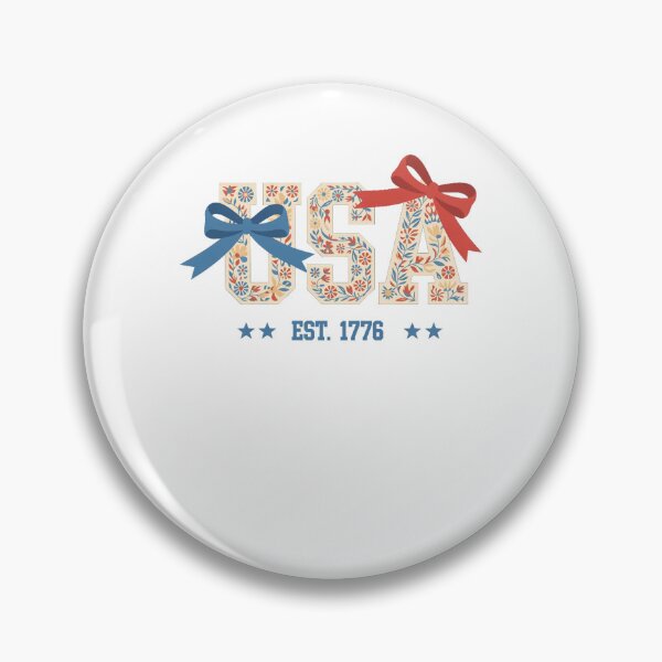 Item preview, Floral USA Coquette Bow Patriotic 4th of July American Flag designed and sold by SapfireStuArt.
