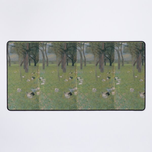 Item preview, Chickens in a Spring Orchard Garden designed and sold by artofuniverse.