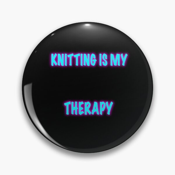 Item preview, Knitting Is My Therapy – Funny Knitting Neon Text Shirt, Crochet Lover Gift designed and sold by ArtyWares.