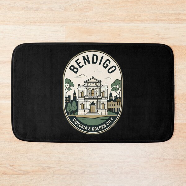Item preview, Bendigo Victoria Golden City Vintage Travel Emblem designed and sold by k3rstman1.