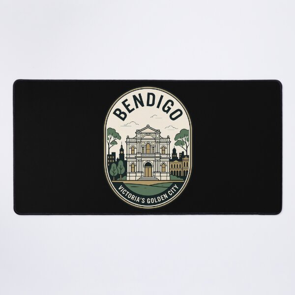 Item preview, Bendigo Victoria Golden City Vintage Travel Emblem designed and sold by k3rstman1.