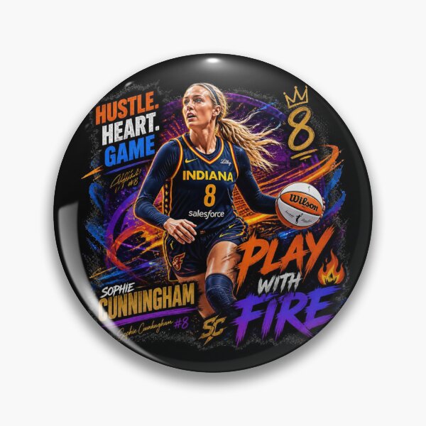 Item preview, Sophie Cunningham Basketball Graphic Tee – Women’s Sports Streetwear Poster Style, Hustle Heart Game Athletic T-Shirt, Dynamic WNBA Inspired Art Print designed and sold by Cavalier-org.