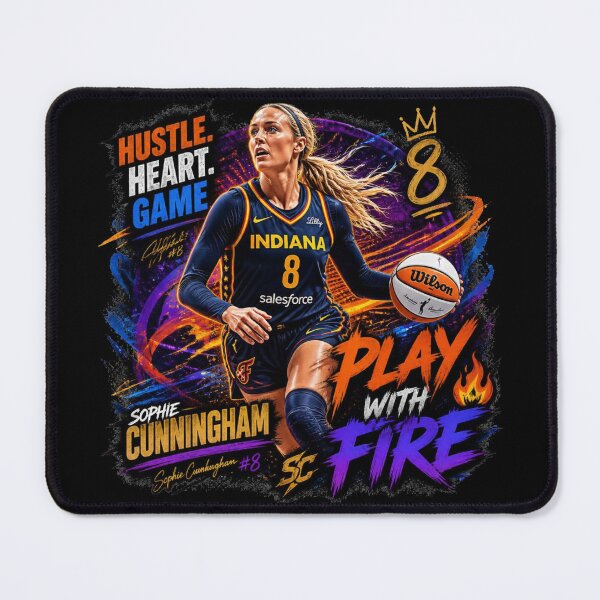 Item preview, Sophie Cunningham Basketball Graphic Tee – Women’s Sports Streetwear Poster Style, Hustle Heart Game Athletic T-Shirt, Dynamic WNBA Inspired Art Print designed and sold by Cavalier-org.