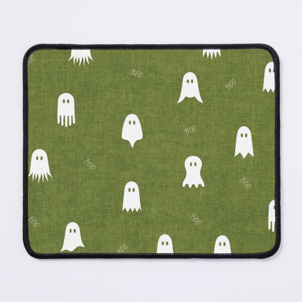 Item preview, minimal cute icon ghost preppy halloween textured Olive Green designed and sold by RenattaZare.